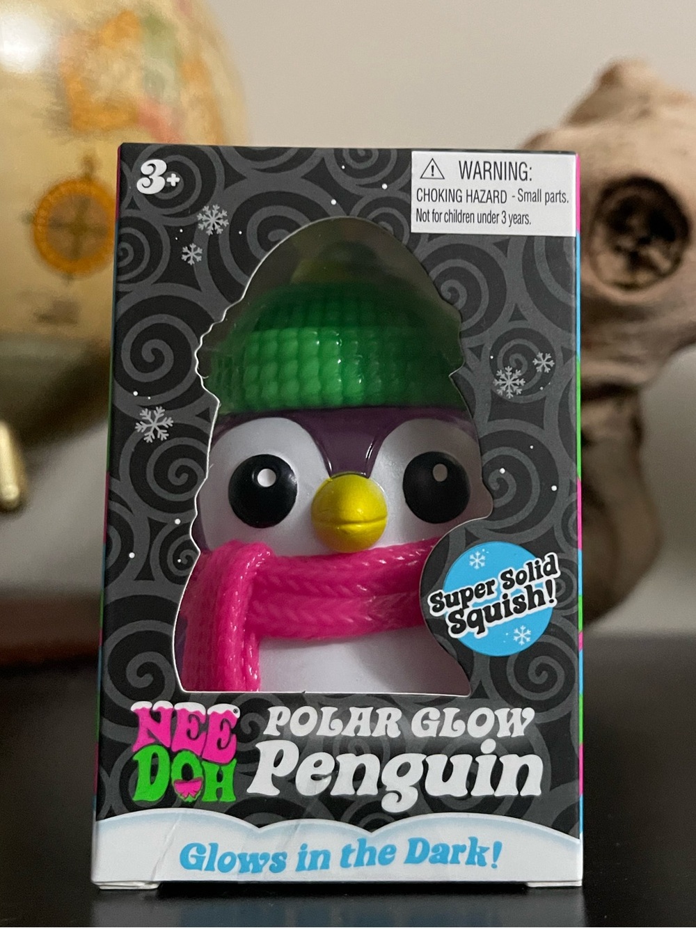 ๐ฅ โ๏ธ NeeDoh Polar Glow Penguin Squish - Purple, Pink & Green